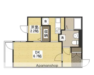 【庚午北】ヴィラ博丈(ヒロタケ)庚午北【1階】の間取り