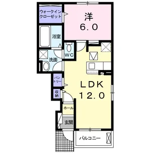 ハートホーム Ⅰ【1階】の間取り