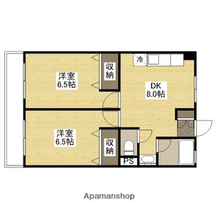 BLUE HILLS【4階】の間取り