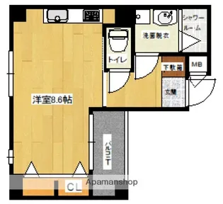 LE DOME白島中町【4階】の間取り