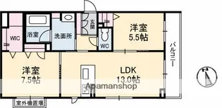 メゾンデルポ英【3階】の間取り