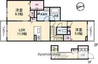 シャーメゾンフラワー【2階】の間取り