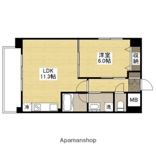 コリエンテ大宮【1階】の間取り