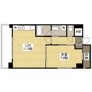 コリエンテ大宮【3階】の間取り
