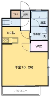 GREEN STREET 弐番館【203号室号室】の間取り