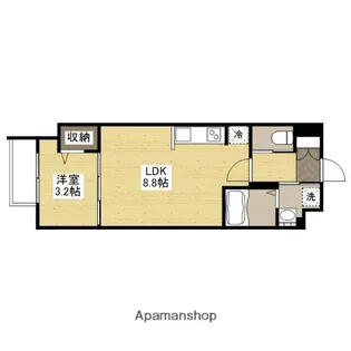 月光祇園新橋北【1階】の間取り