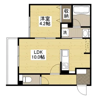 LUQRAS可部A【3階】の間取り