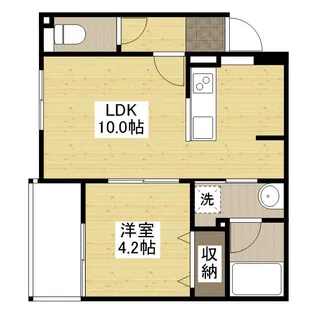 LUQRAS可部A【1階】の間取り