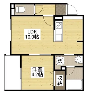 LUQRAS可部A【2階】の間取り