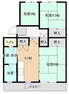 高陽金平団地 2号棟【304号室号室】の間取り