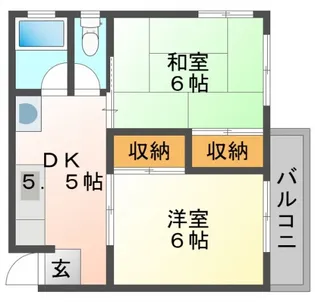CALM吉島【402号室号室】の間取り