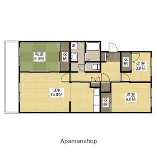 K’SB 己斐上 1【104号室】の間取り