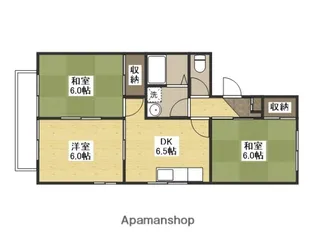セジュールB【2階】の間取り