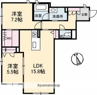 グランベレオ【1階】の間取り