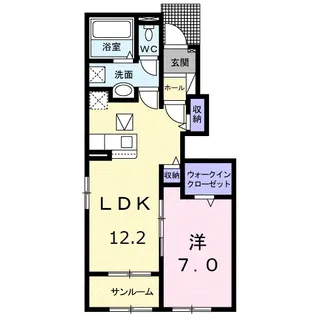 サニー・レジデンス Ⅰ【1階】の間取り