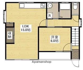 石田アパート【2階】の間取り