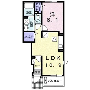 フォルシュ アッカ Ⅱ【1階】の間取り