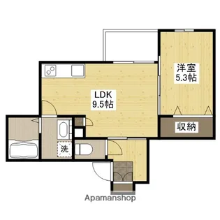PALAIS広瀬北町【2階】の間取り