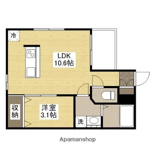 LUFELI羽衣【3階】の間取り