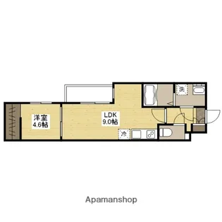セブンプロート江波本町Ⅰ(南側)【3階】の間取り