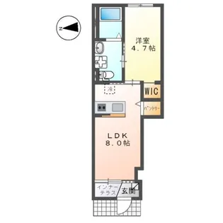 プレステージ吉島NO.3【1階】の間取り
