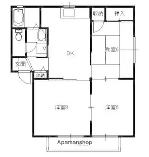ソレアード山口【2階】の間取り