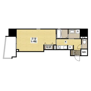 エネピア天満町【12階】の間取り