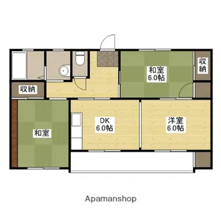 コーポ為広【2階】の間取り