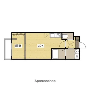 セブンプロート坂西【1階】の間取り