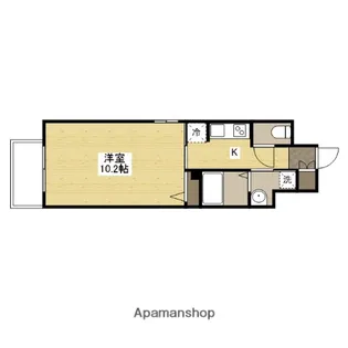 LASANTE観音本町(旧S−RESIDENCE観音本町)【10階】の間取り