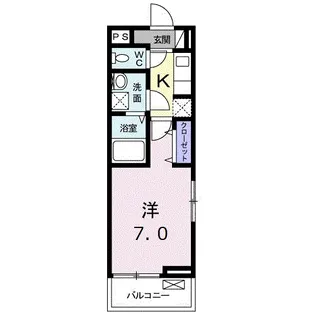 シャンスドゥ【2階】の間取り