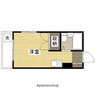 山根ビル東観音【2階】の間取り
