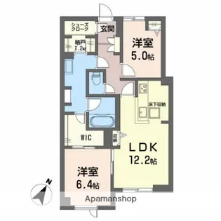 ベレオ八木【1階】の間取り