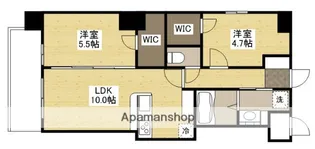 セントヒルズ銀山町参番館【9階】の間取り