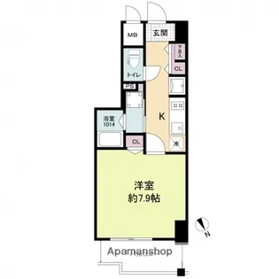 ブランシエスタ河原町【11階】の間取り
