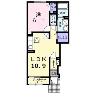 イコマ&カドヤ【1階】の間取り
