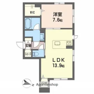 サニーウエスト【1階】の間取り