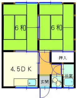 第二河村荘【202号室号室】の間取り