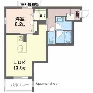 リ・カーサ【2階】の間取り