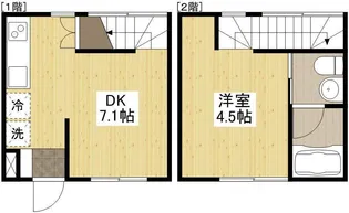 広島県広島市中区吉島東1丁目【アパート】の間取り