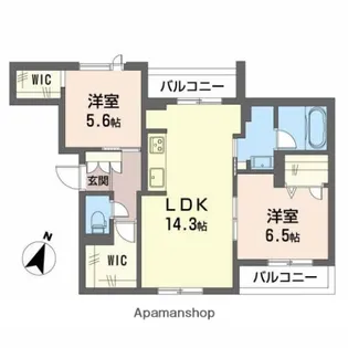 CASA M.S.J【3階】の間取り