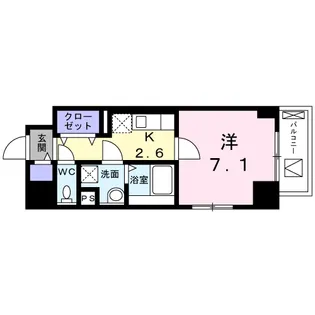サンウォームニチダン【8階】の間取り