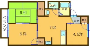 神出マンション【203号室号室】の間取り
