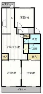 鈴が峰第5団地2号棟【307号室号室】の間取り