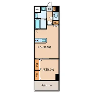 白島城北東亜ビル【14階】の間取り