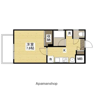 グッドヘルスビル【5階】の間取り
