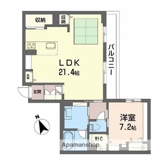 フェリーク【3階】の間取り