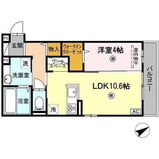 ティアレ【3階】の間取り