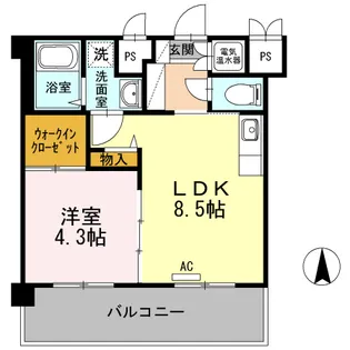 ベルハウス【3階】の間取り