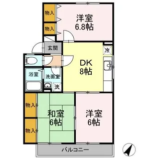 ファミール宗本 C棟【2階】の間取り
